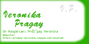 veronika pragay business card